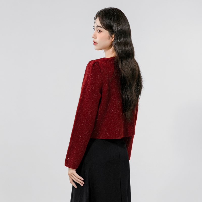 Winter liangsi cardigan V-neck tops for women