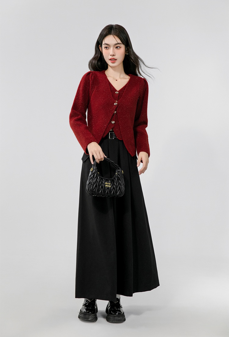 Winter liangsi cardigan V-neck tops for women