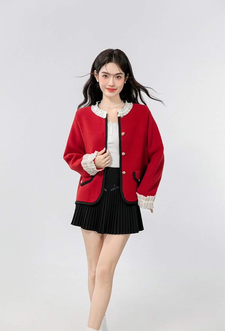 Western style cardigan tender sweater for women