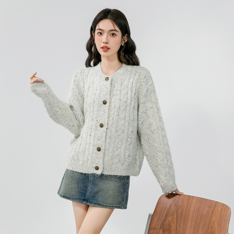 Temperament lady autumn cardigan loose Korean style tops