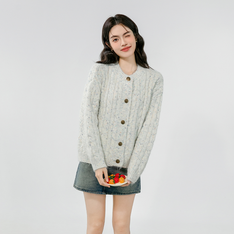 Temperament lady autumn cardigan loose Korean style tops