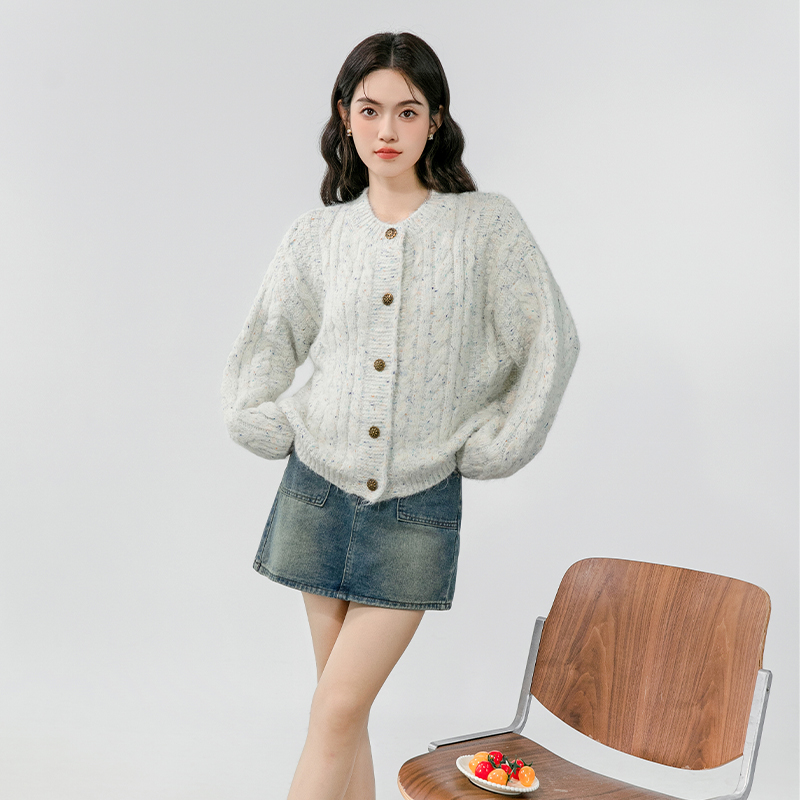 Temperament lady autumn cardigan loose Korean style tops