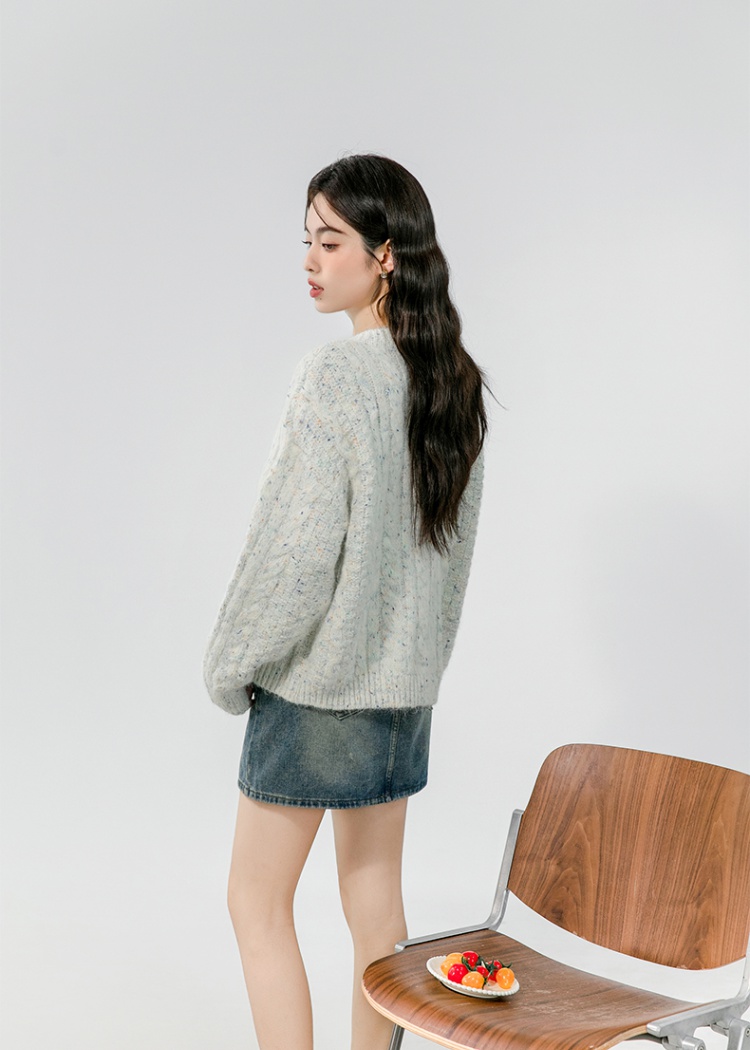 Temperament lady autumn cardigan loose Korean style tops