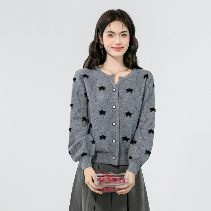 Outside the ride sweater gray cardigan for women