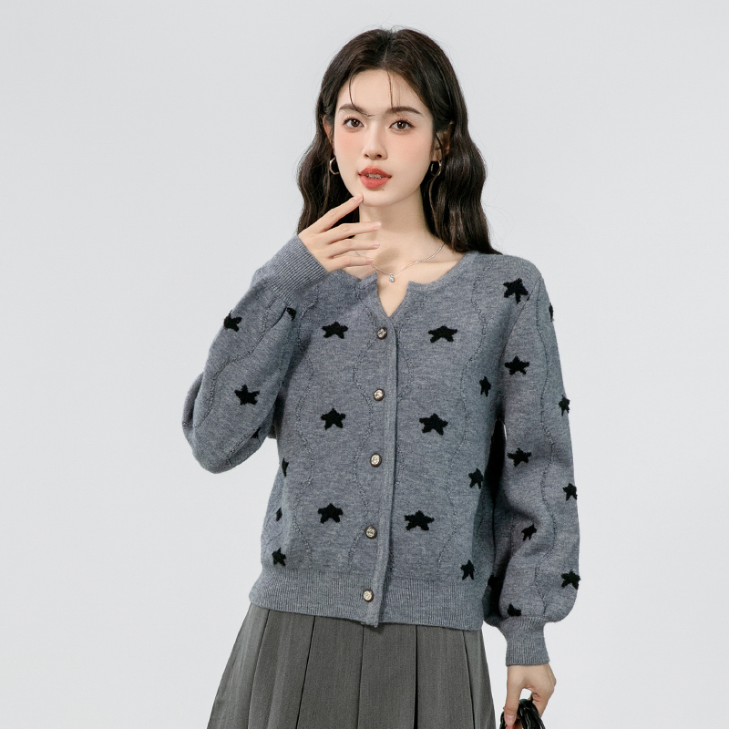 Outside the ride sweater gray cardigan for women