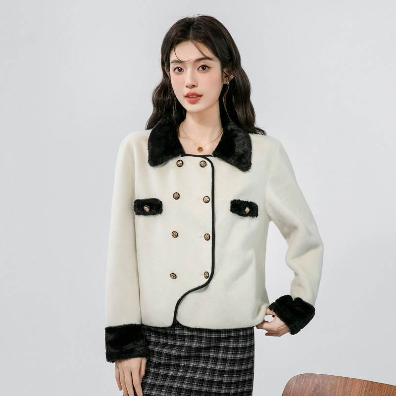 France style chanelstyle thermal winter coat for women