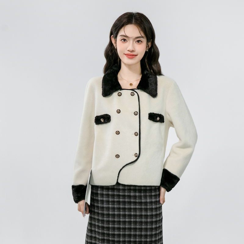 France style chanelstyle thermal winter coat for women