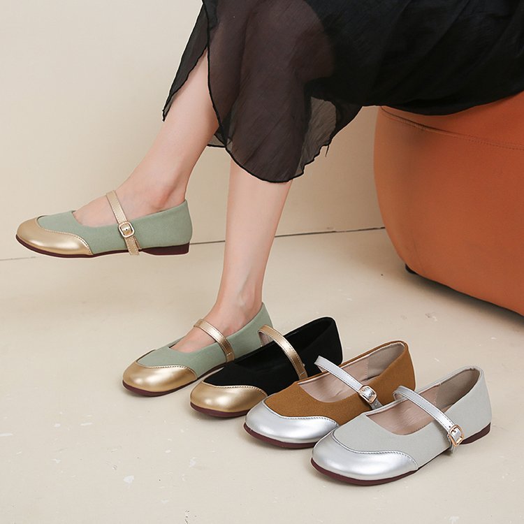 Spring and autumn France style shoes lady low flattie