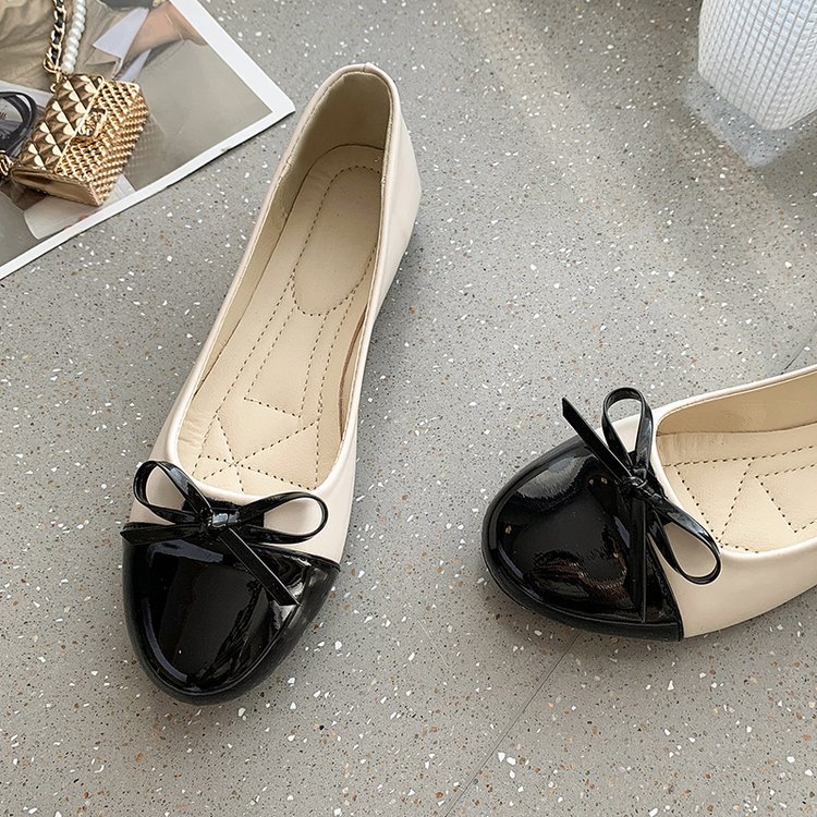 France style lady lazy shoes spring and autumn bow shoes