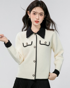 Slim autumn and winter tops chanelstyle sweater