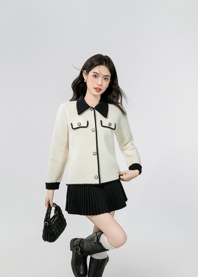 Slim autumn and winter tops chanelstyle sweater