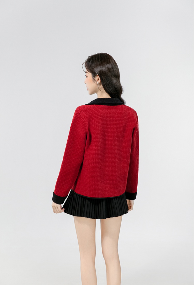 Slim autumn and winter tops chanelstyle sweater