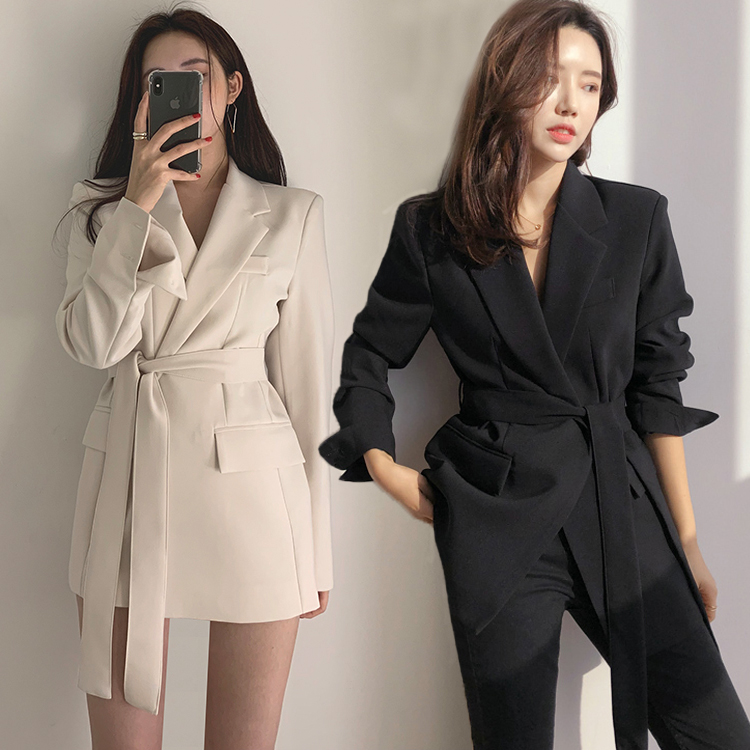 Frenum fashion business suit autumn loose coat for women