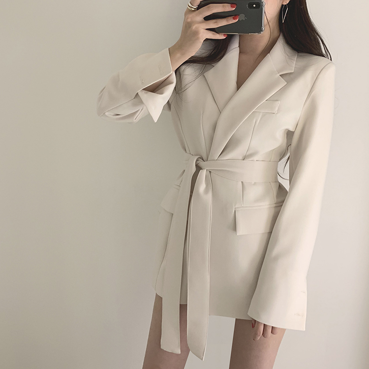 Frenum fashion business suit autumn loose coat for women