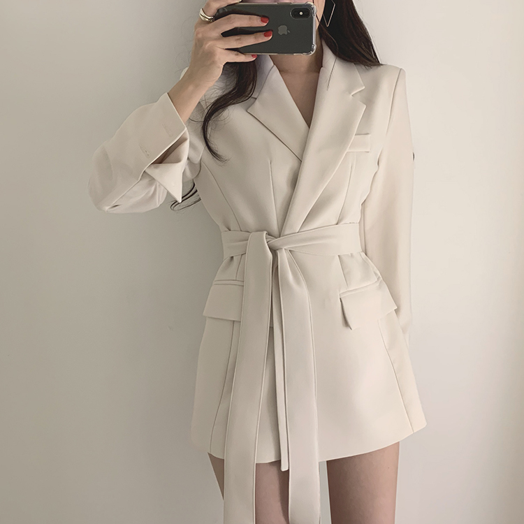 Frenum fashion business suit autumn loose coat for women