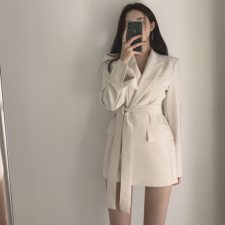 Frenum fashion business suit autumn loose coat for women