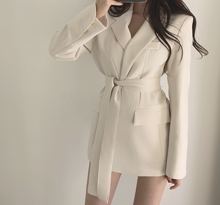 Frenum fashion business suit autumn loose coat for women