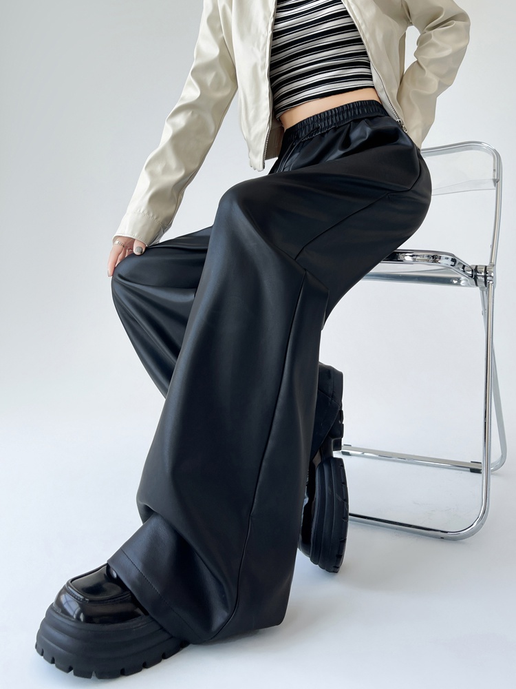 Casual slim wide leg pants mopping pants for women