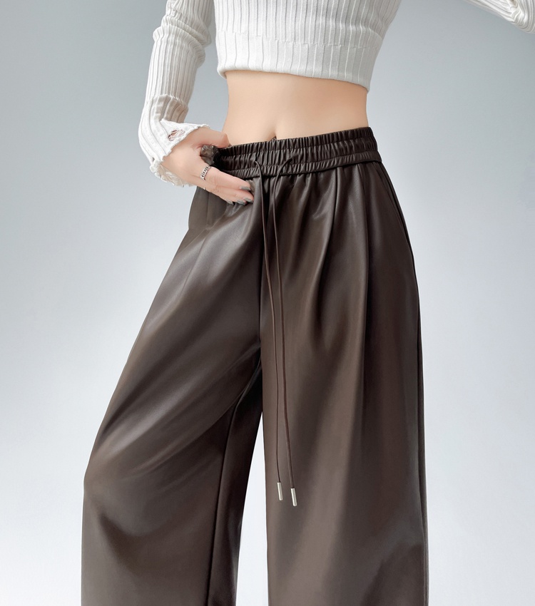 Casual slim wide leg pants mopping pants for women