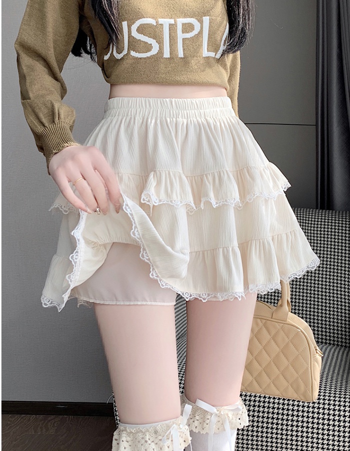 Lace slim puff skirt cake short skirt for women