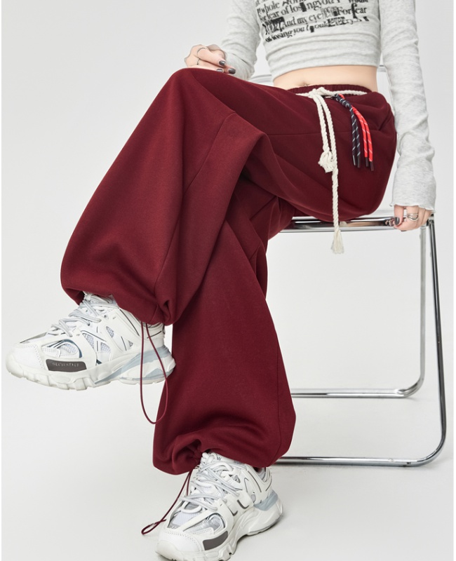 Straight sweatpants loose long pants for women