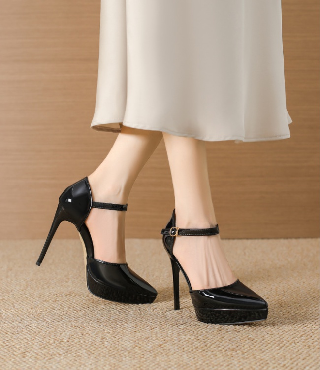 Night show high-heeled shoes pointed shoes for women