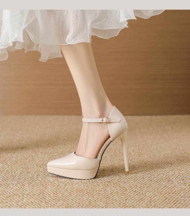 Night show high-heeled shoes pointed shoes for women