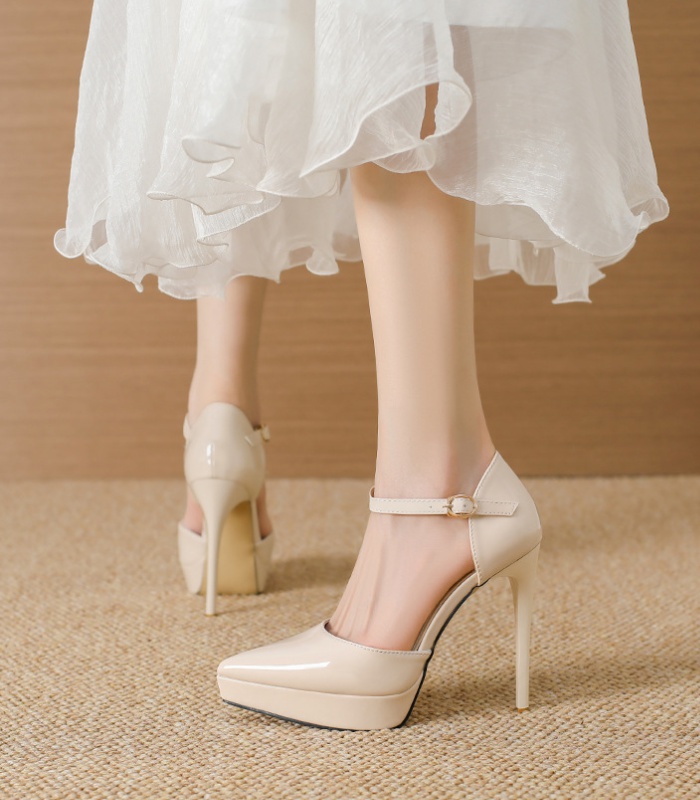 Night show high-heeled shoes pointed shoes for women