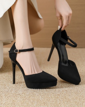 Fine-root pointed shoes night show fashion footware for women