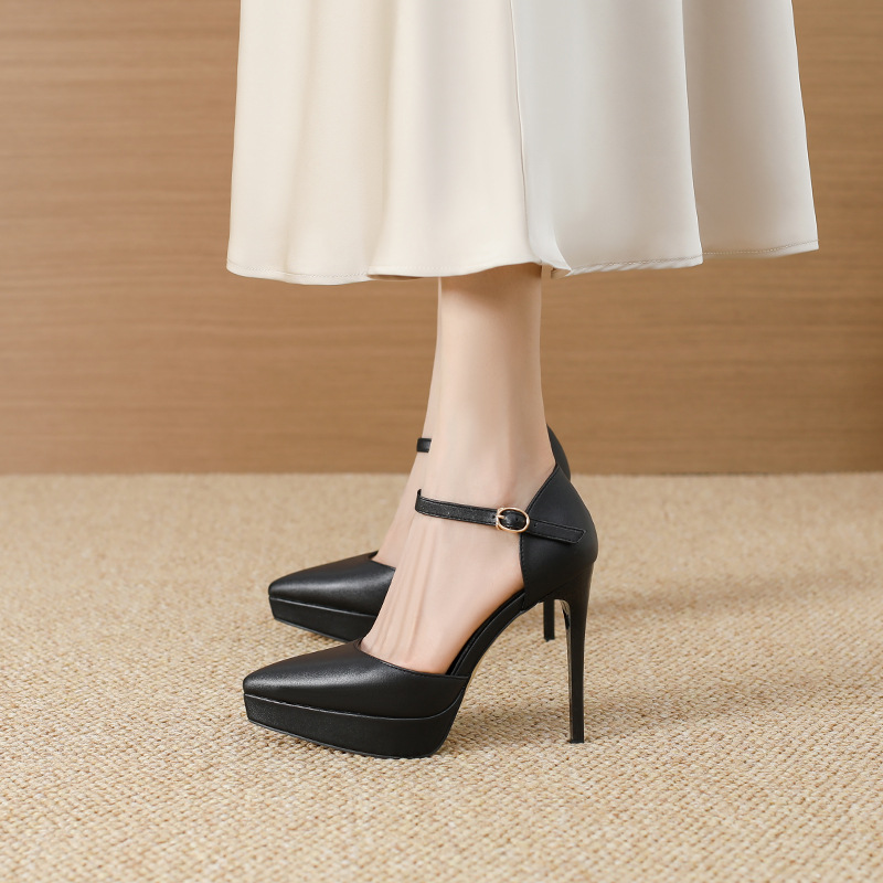 Fine-root pointed shoes night show fashion footware for women