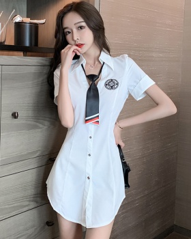 Summer sexy bottoming shirt overalls shirt for women