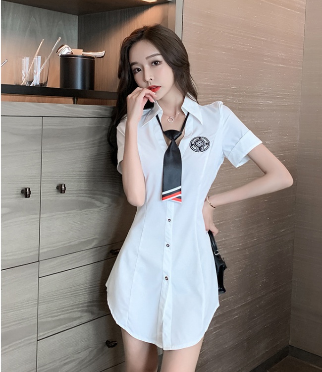 Summer sexy bottoming shirt overalls shirt for women