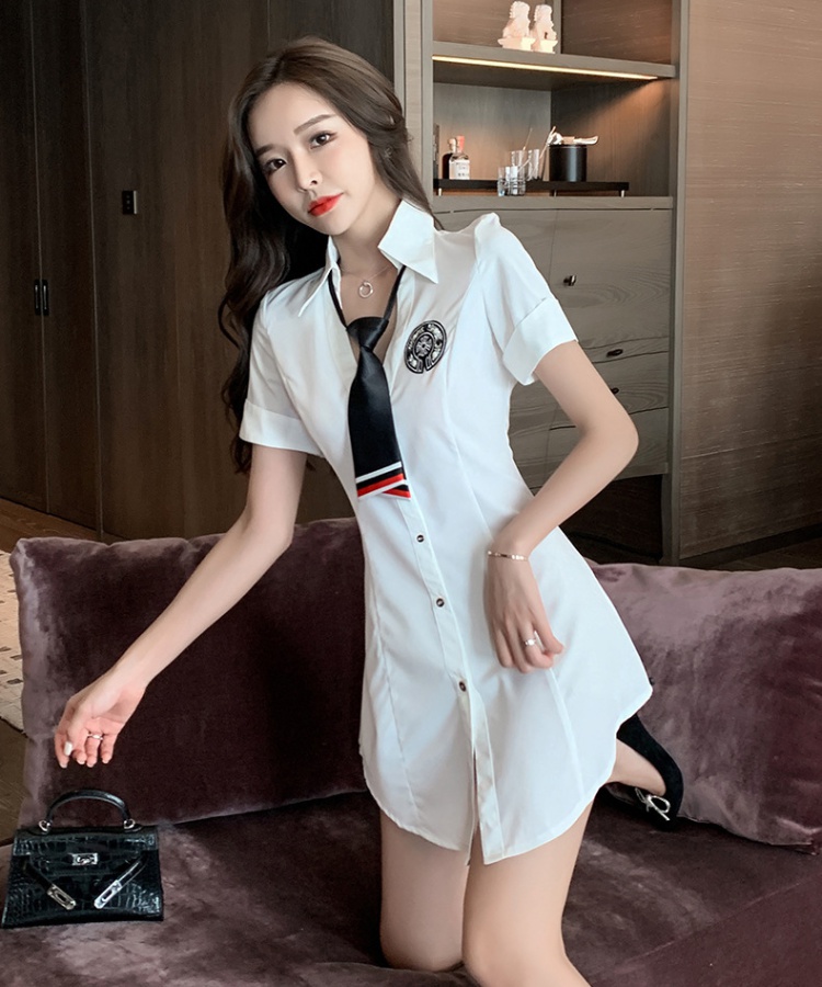 Summer sexy bottoming shirt overalls shirt for women