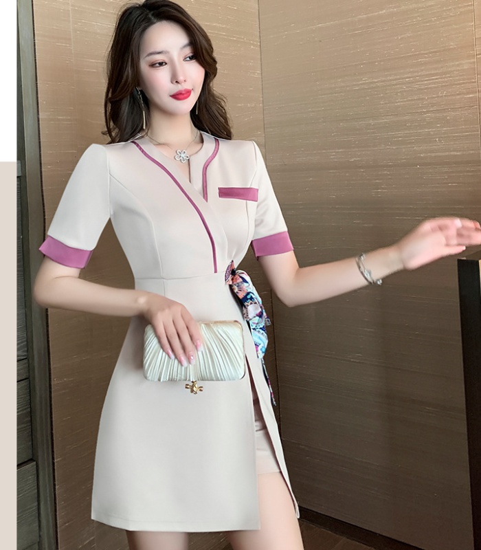 Spring and summer shorts short sleeve dress a set