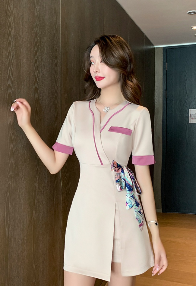 Spring and summer shorts short sleeve dress a set