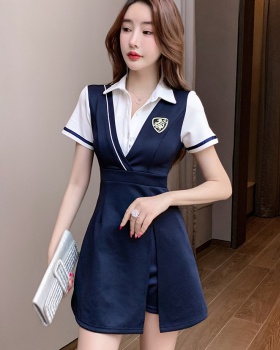 Profession fashion dress overalls shorts a set for women