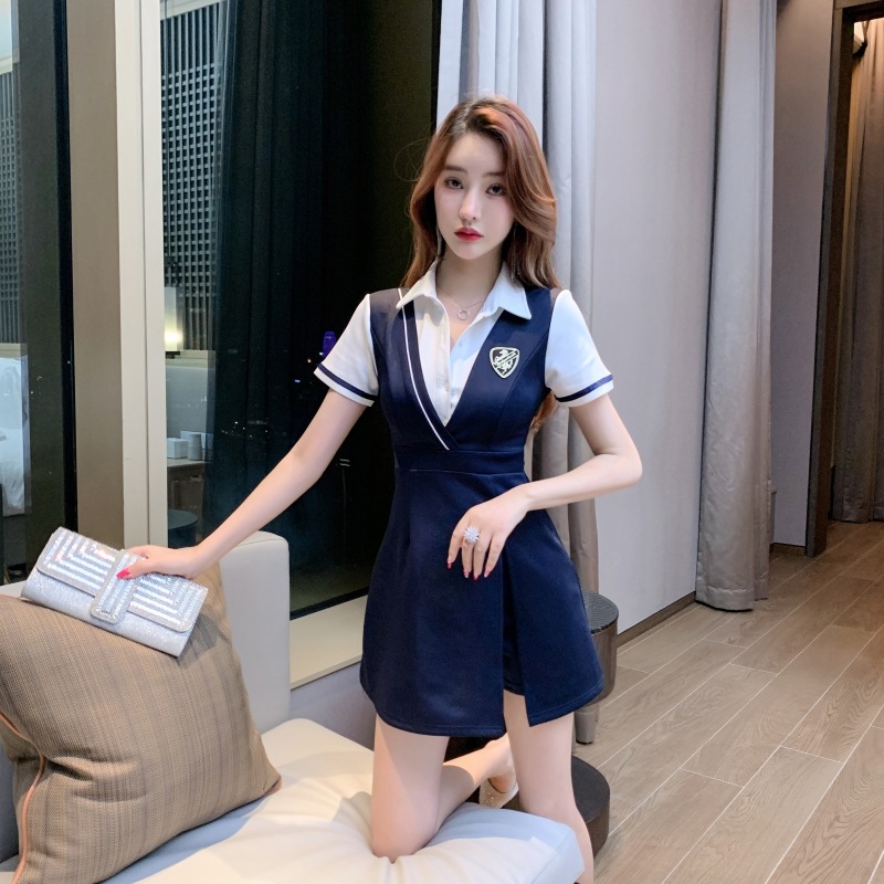 Profession fashion dress overalls shorts a set for women