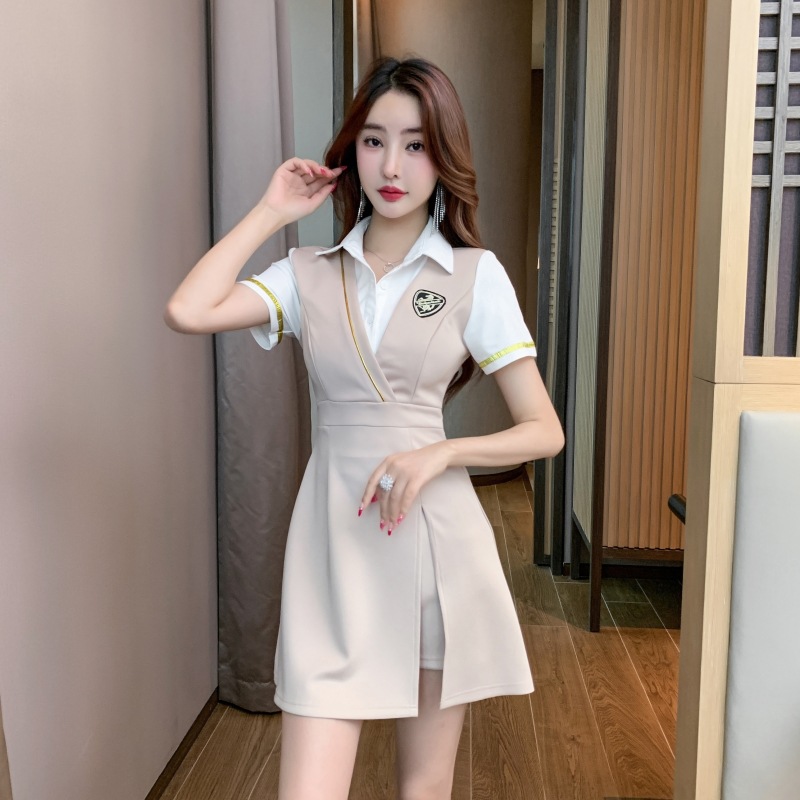 Profession fashion dress overalls shorts a set for women