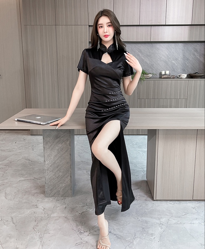 Chinese style massage formal dress summer dress for women