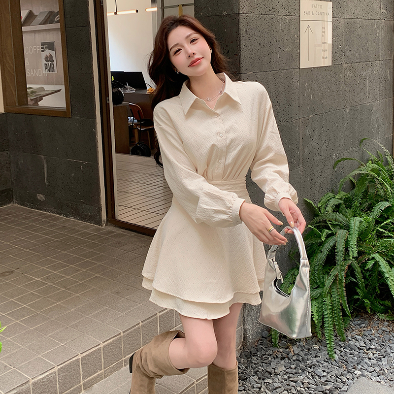 Long sleeve autumn fashion temperament dress