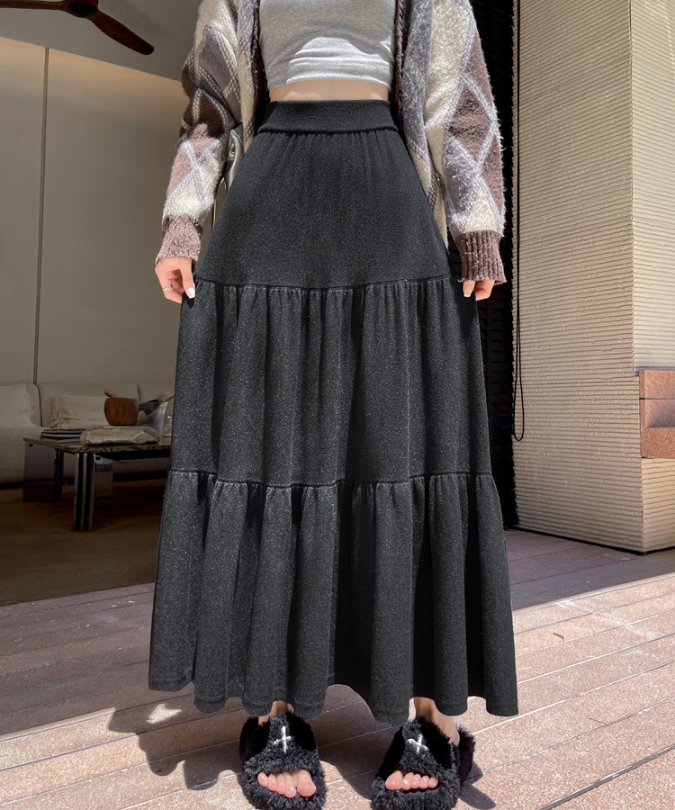 Pure big skirt skirt cake long skirt for women