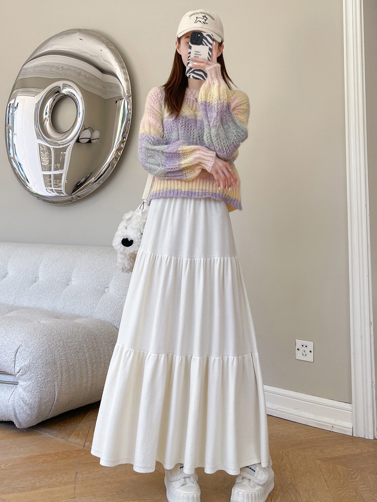 Pure big skirt skirt cake long skirt for women