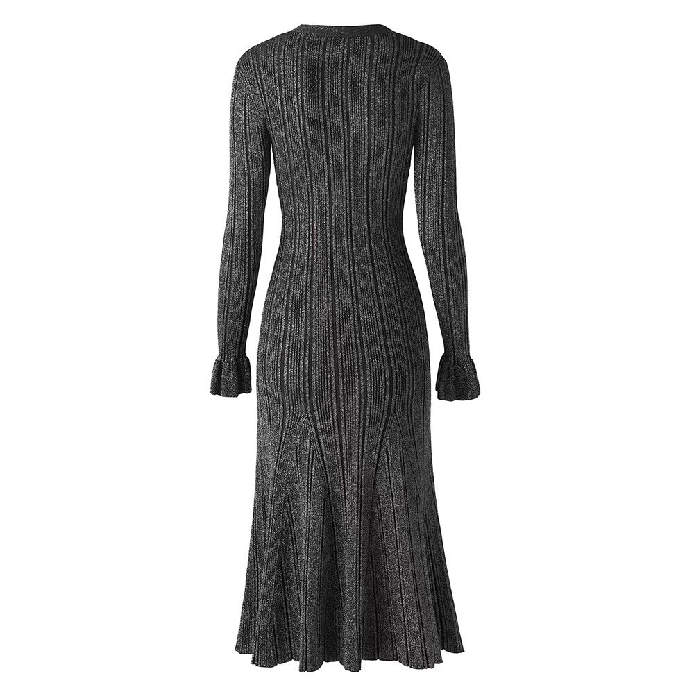 Slim ladies dress temperament autumn and winter long dress