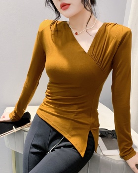 Pure cotton fashion tops Korean style small shirt