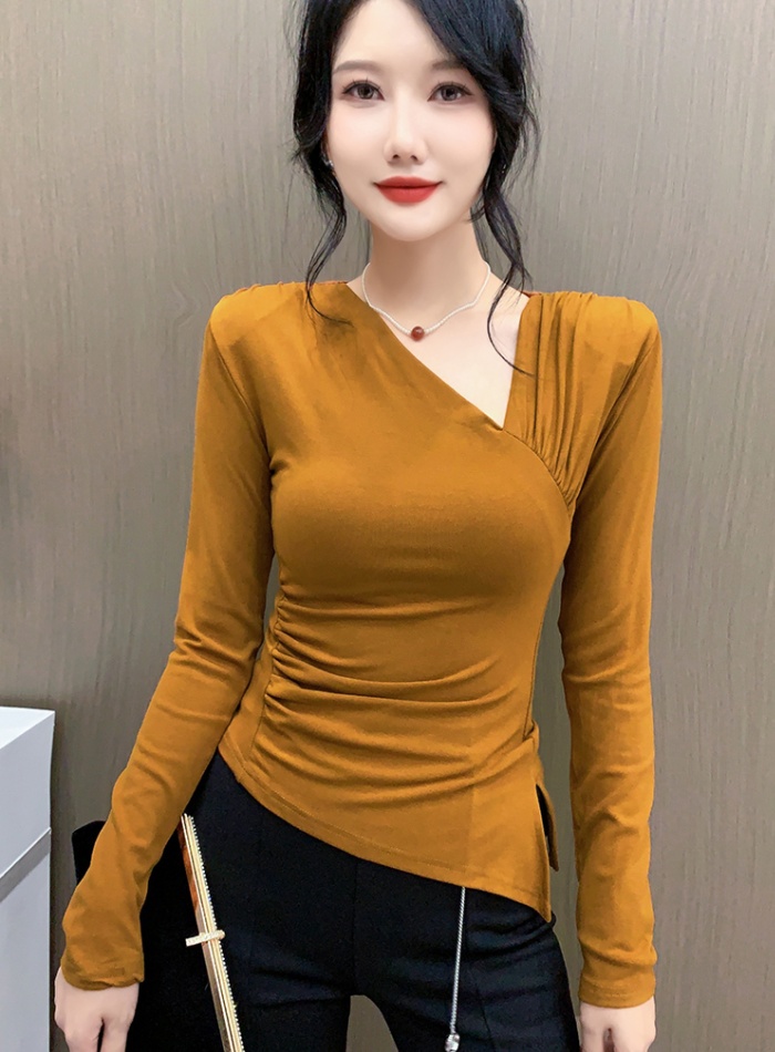 Pure cotton fashion tops Korean style small shirt