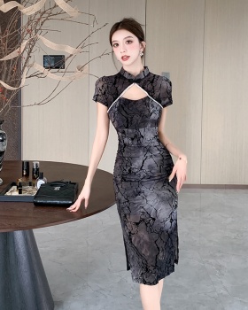 Overalls sexy cheongsam retro Chinese style dress for women