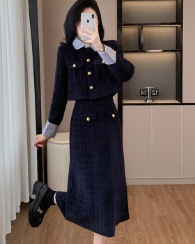 A-line skirt chanelstyle jacket 2pcs set