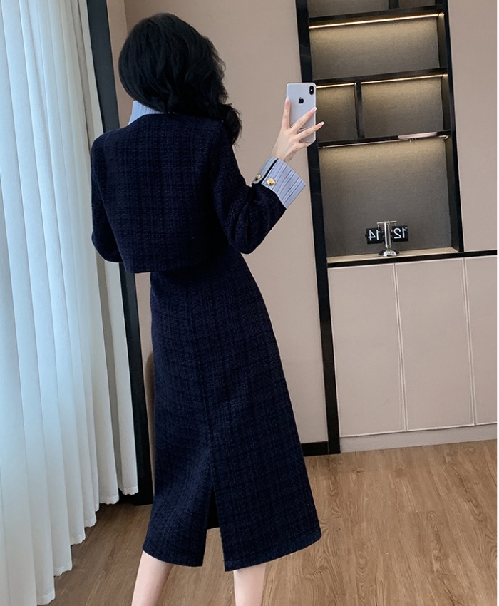 A-line skirt chanelstyle jacket 2pcs set