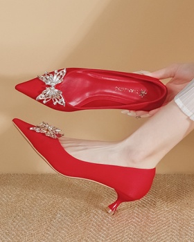 Crystal shoes temperament wedding shoes for women