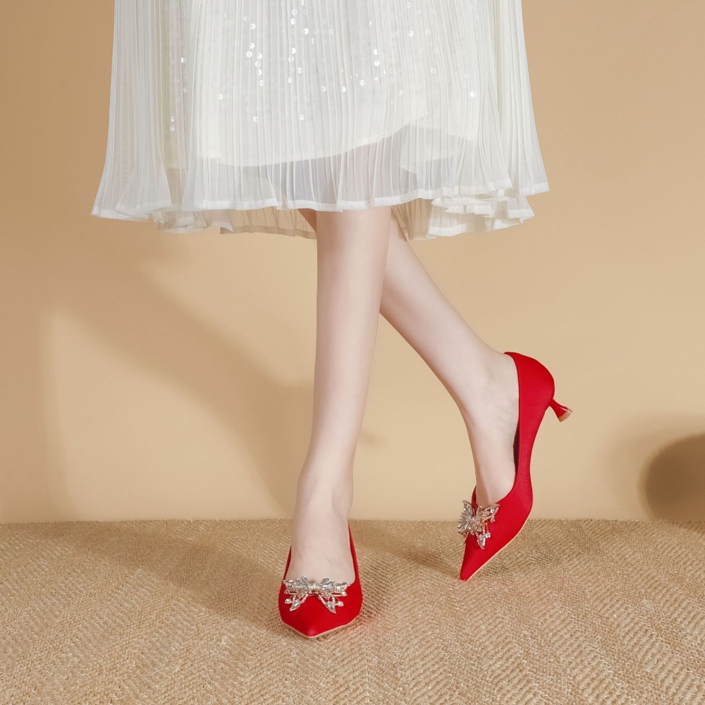 Crystal shoes temperament wedding shoes for women